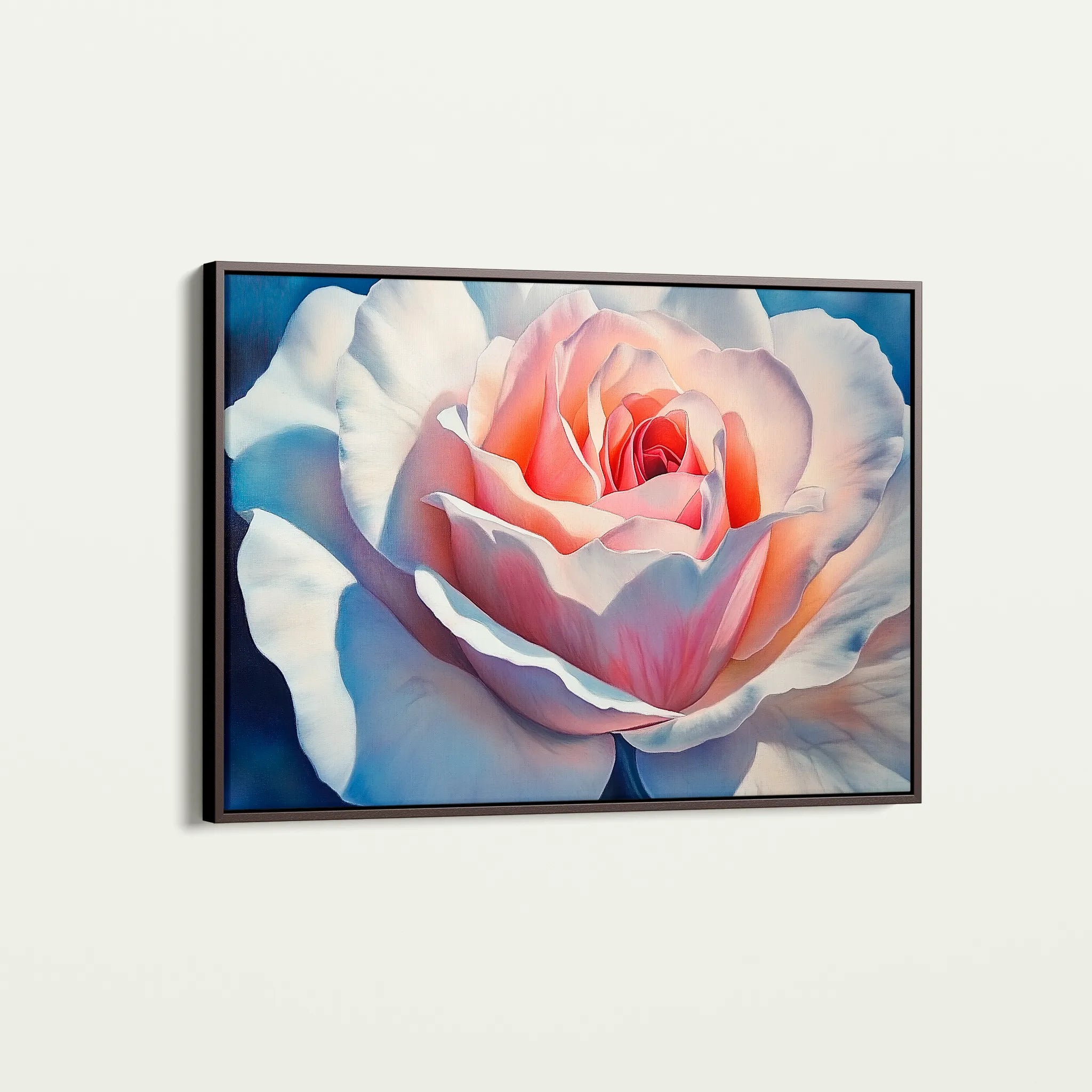 Floral 984 Canvas Art 60 x 40 cm / Black