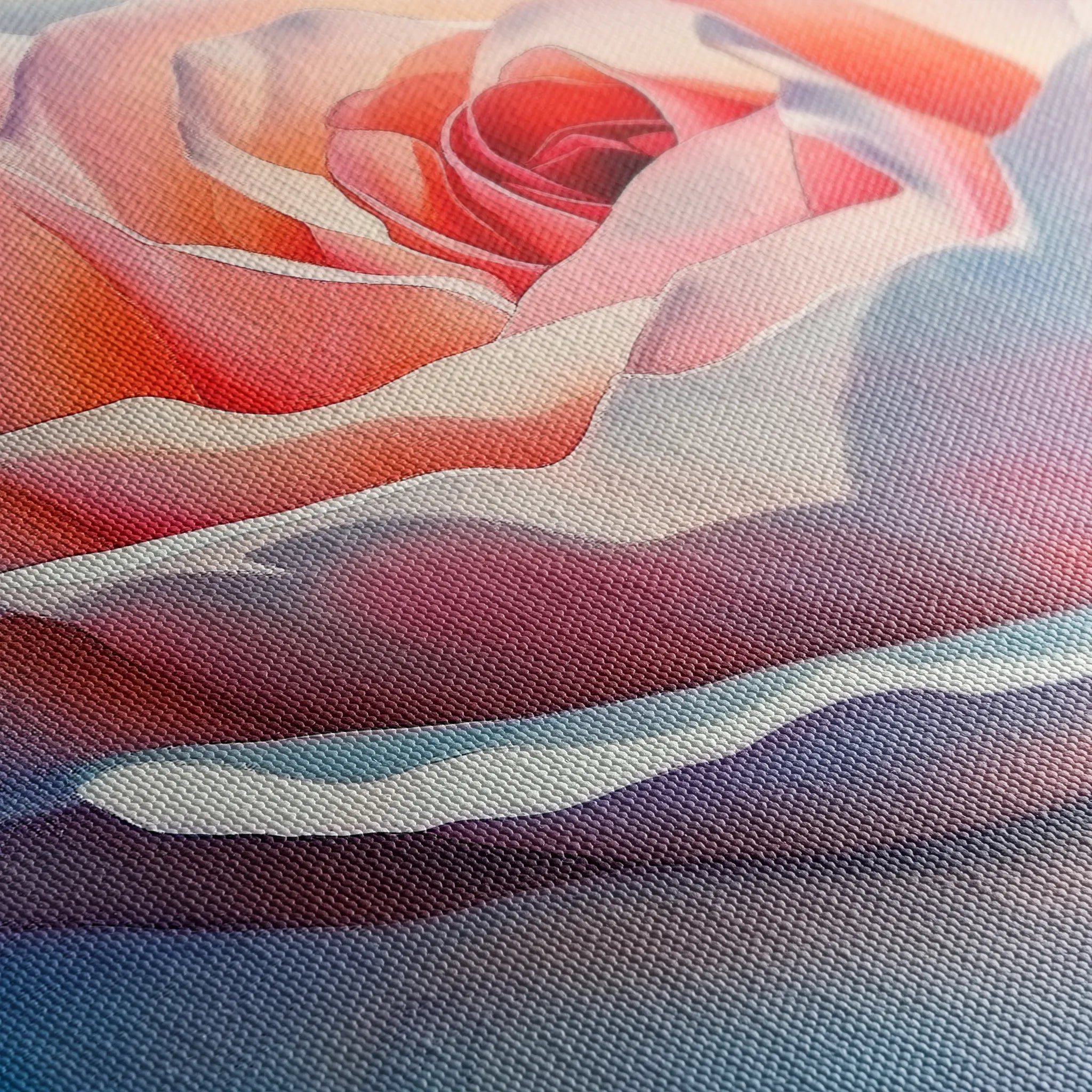Floral 984 Canvas Art 60 x 40 cm / Black