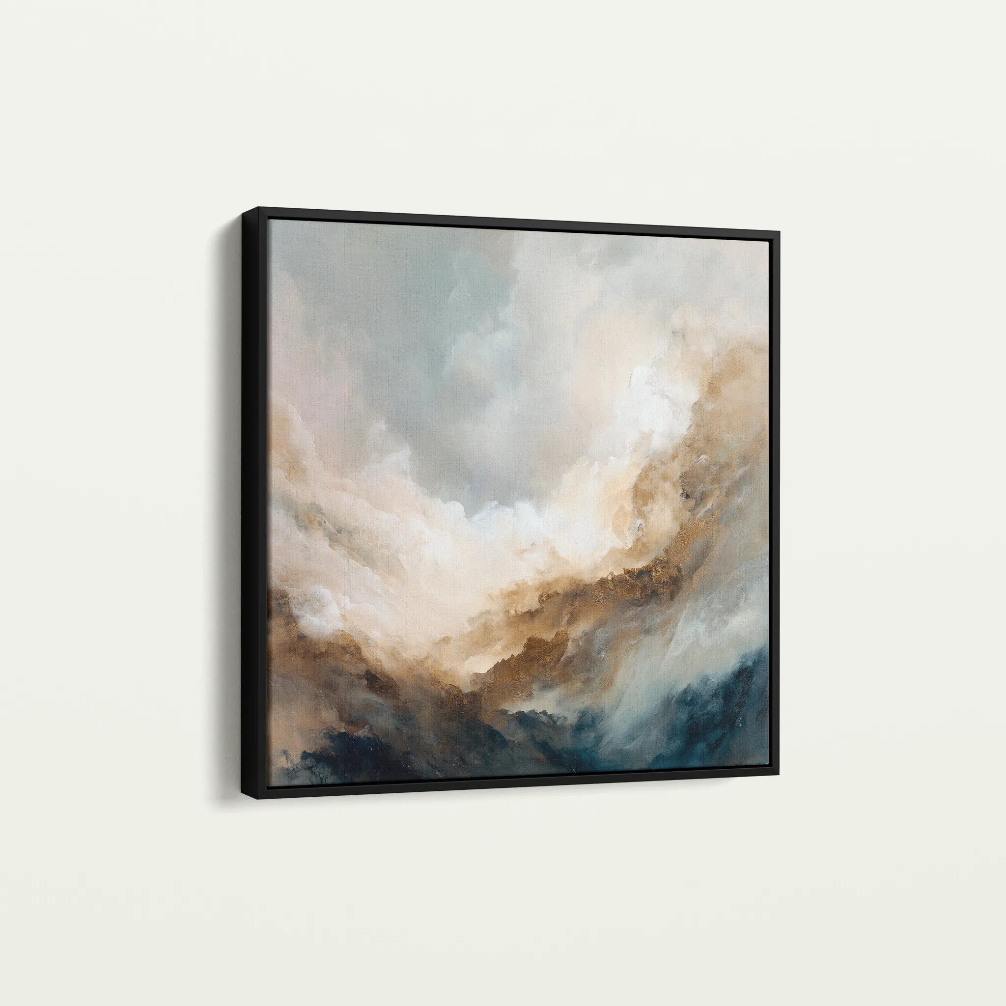 Abstract 985 Canvas Art 60 x 60 cm / Black