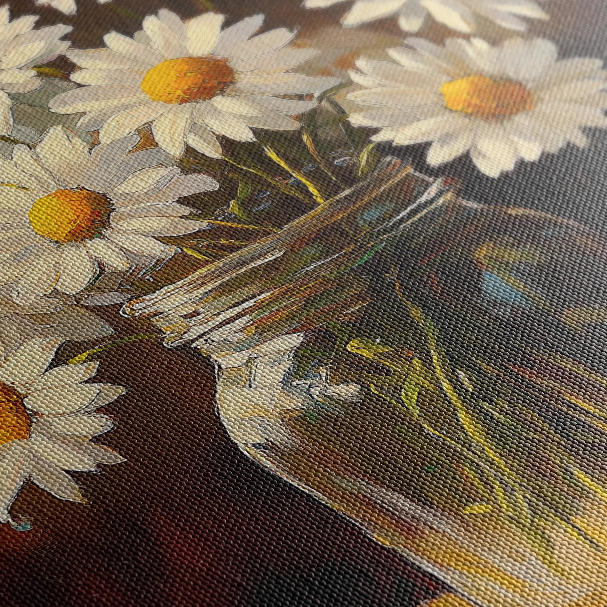 Floral 991 Canvas Art 60 x 40 cm / Black