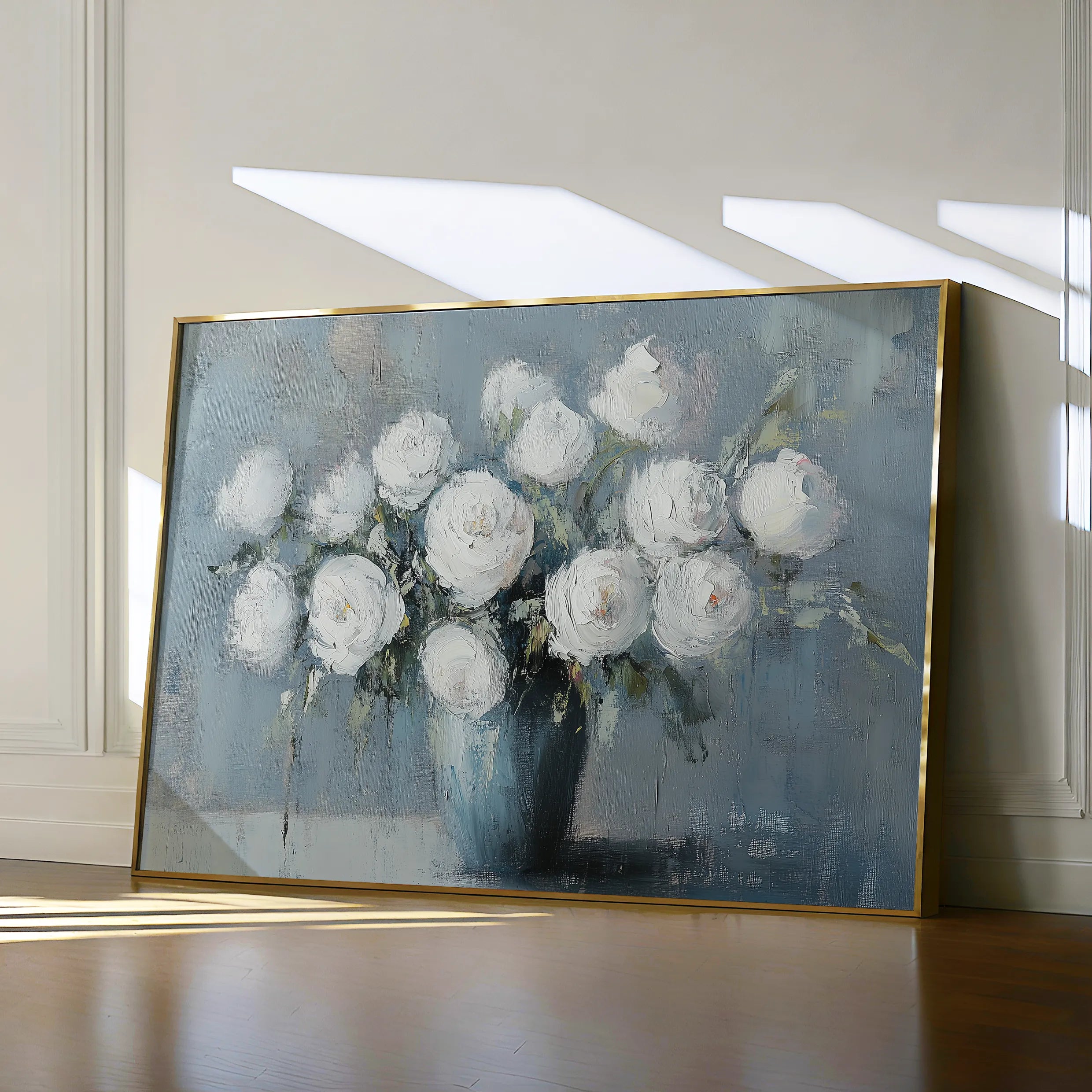 Floral 992 Canvas Art 60 x 40 cm / Black