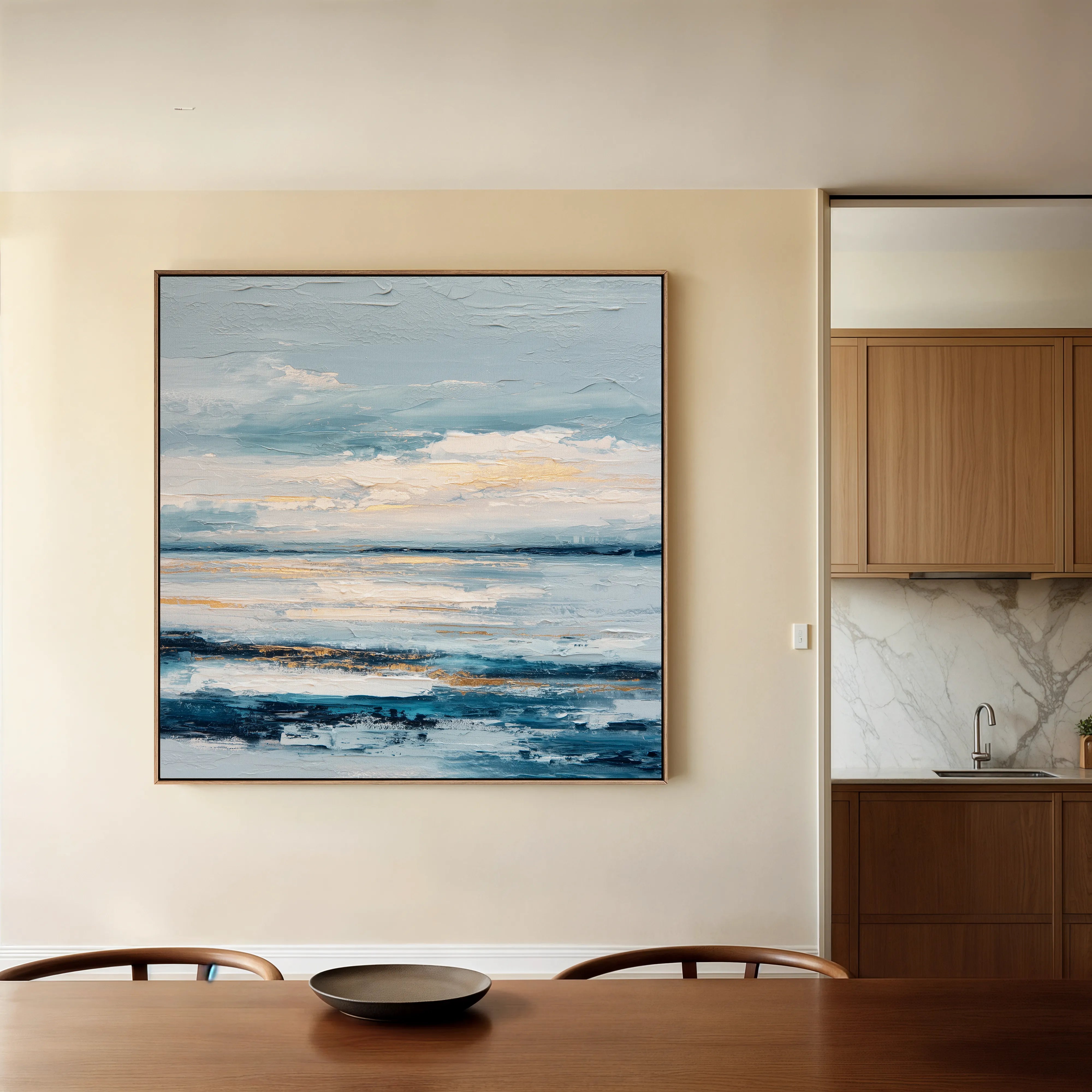 Abstract 995 Canvas Art 60 x 60 cm / Black