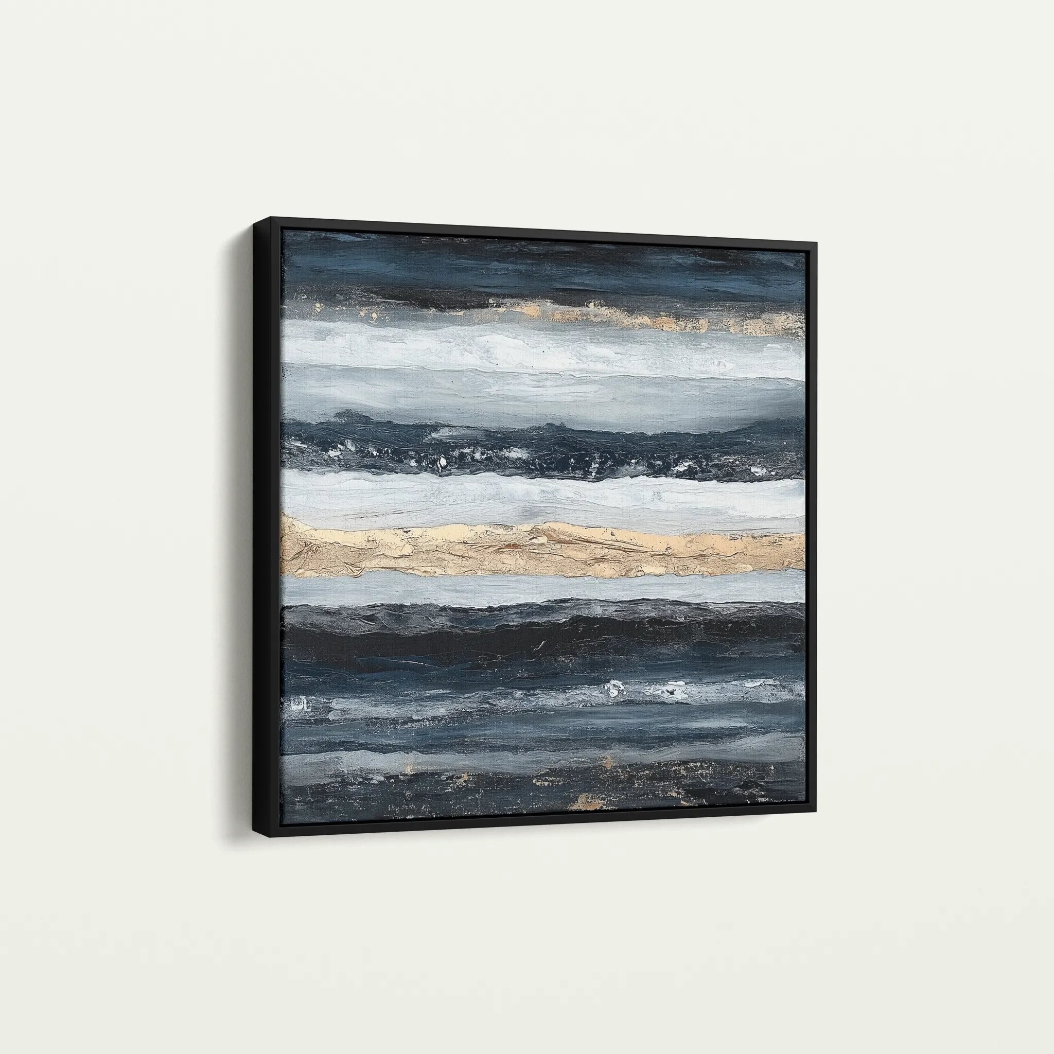 Abstract 996 Canvas Art 60 x 60 cm / Black