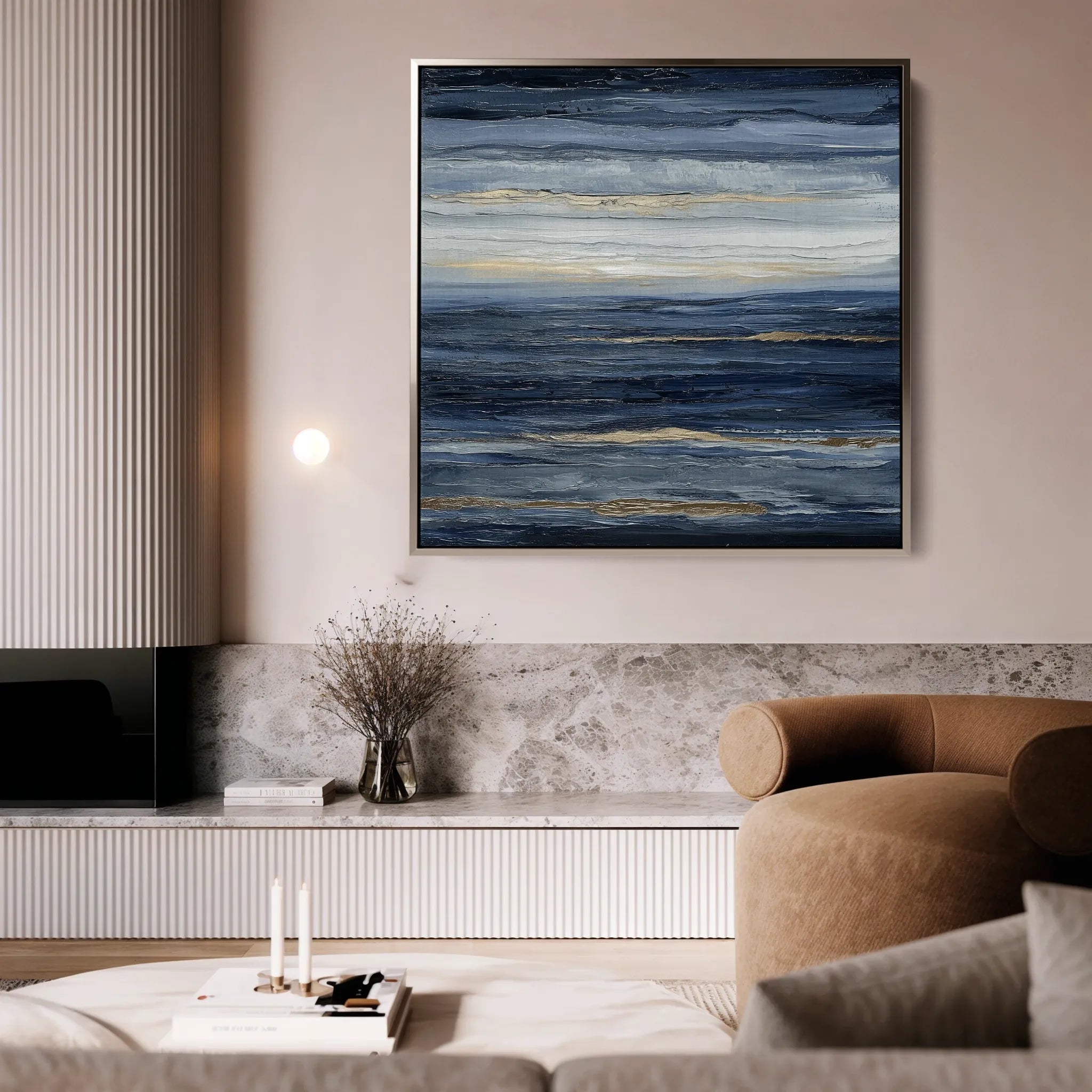 Abstract 997 Canvas Art 60 x 60 cm / Black