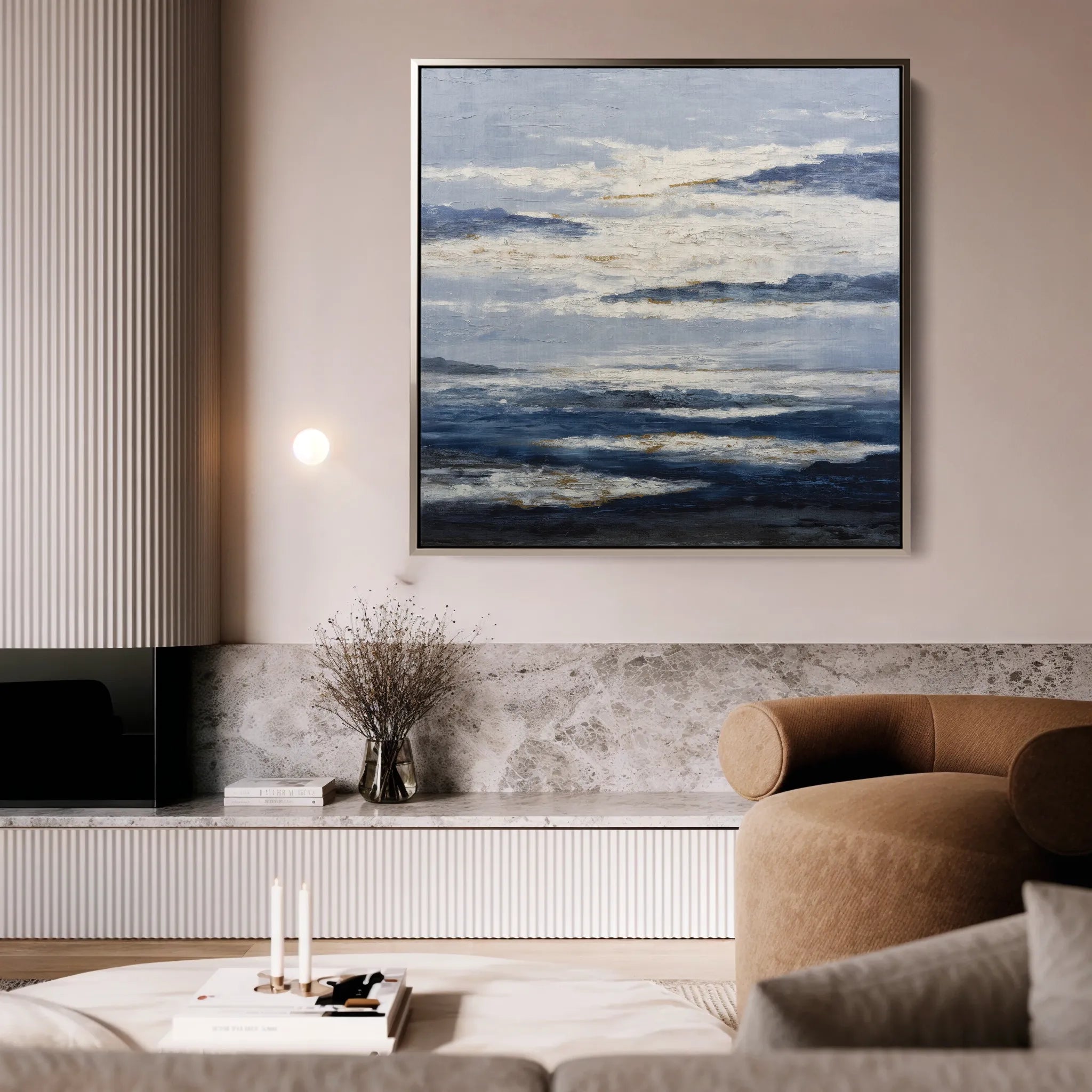 Abstract 998 Canvas Art 60 x 60 cm / Black