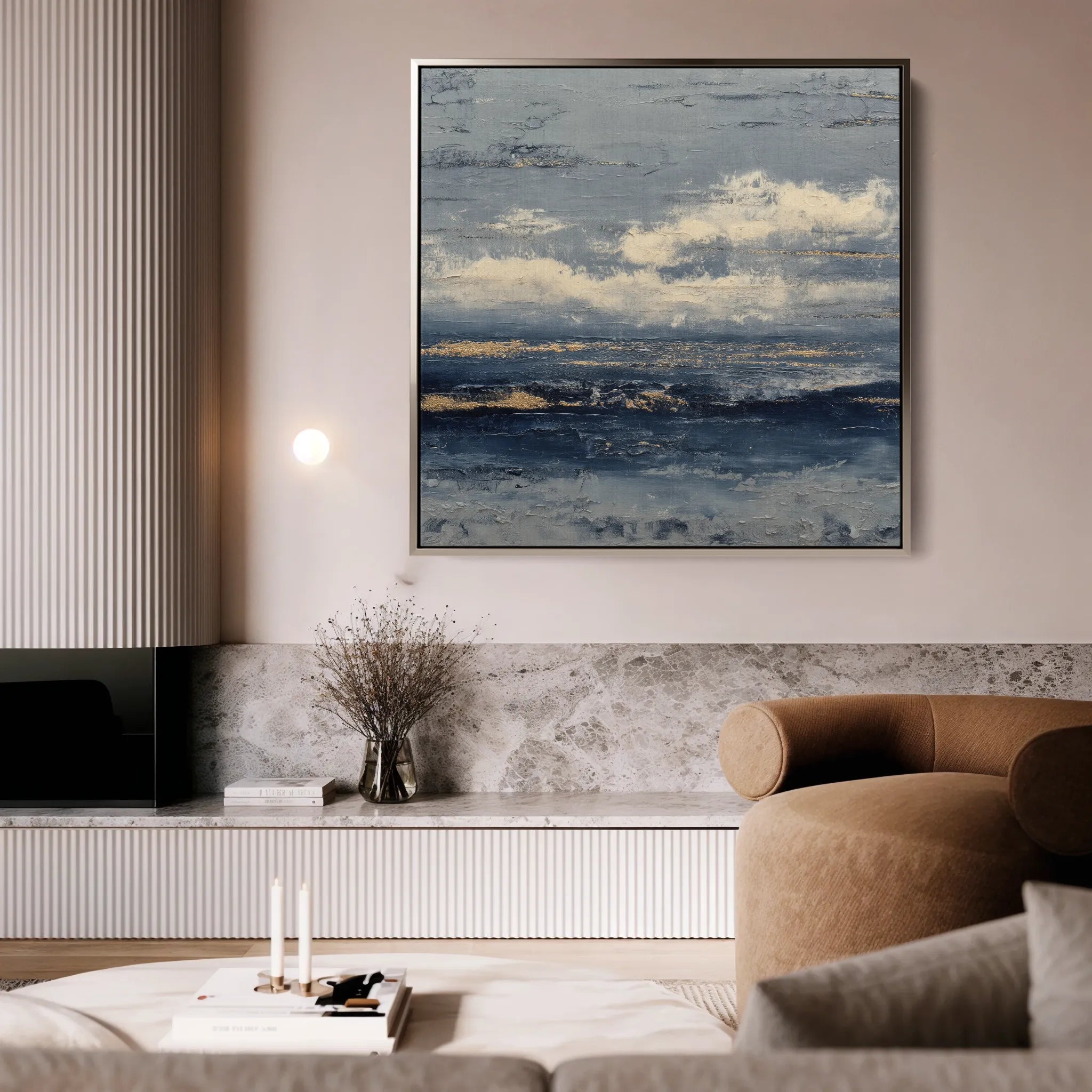 Abstract 999 Canvas Art 60 x 60 cm / Black
