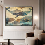 Animals 001 Canvas Art 60 x 40 cm / Black