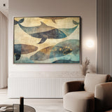 Animals 001 Canvas Art 60 x 40 cm / Black