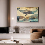 Animals 001 Canvas Art 60 x 40 cm / Black
