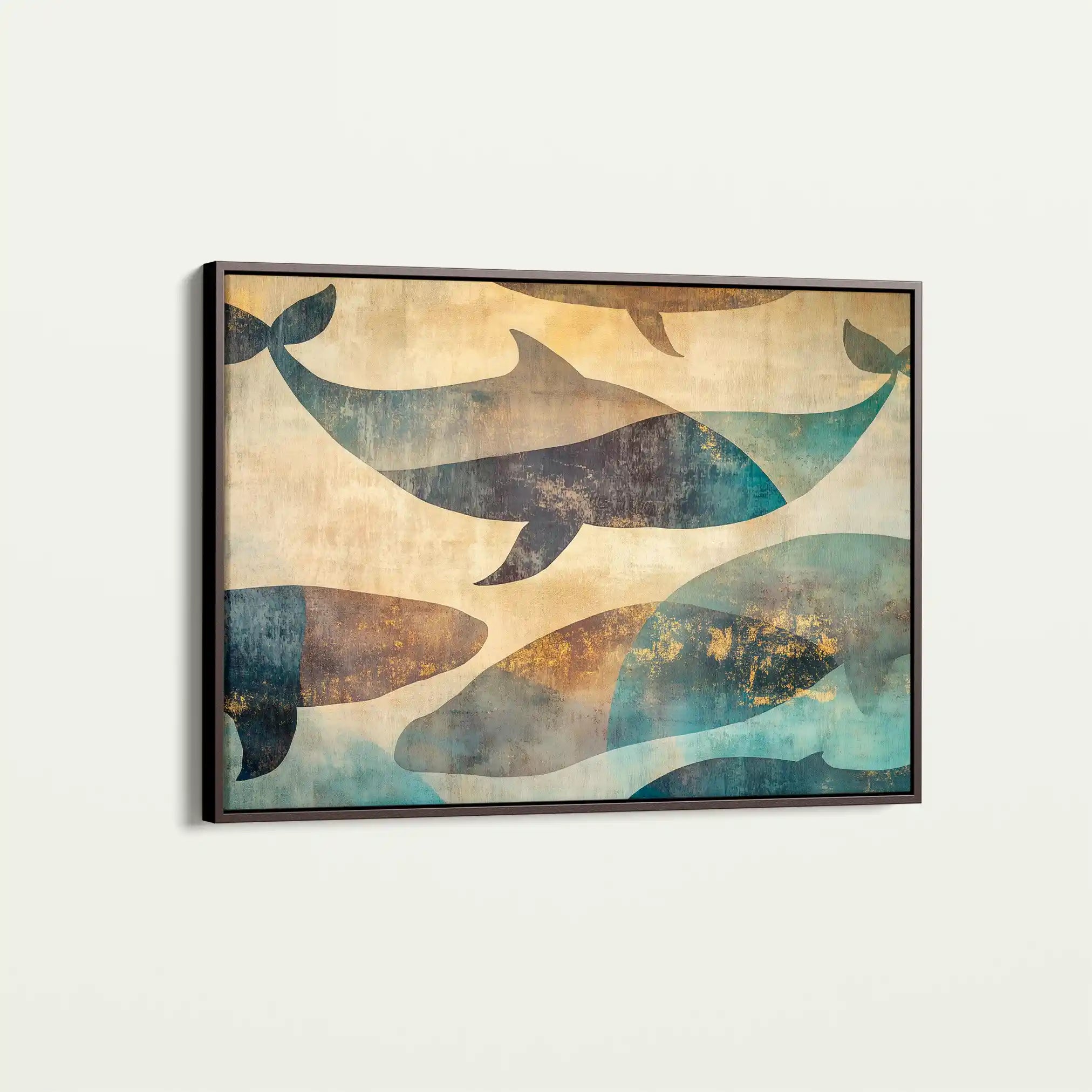 Animals 001 Canvas Art 60 x 40 cm / Black