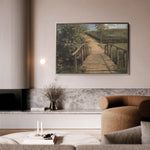 Landscape 001 Canvas Art 60 x 40 cm / Black