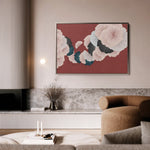 Floral 002 Canvas Art 60 x 40 cm / Black