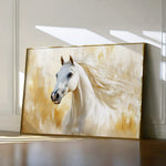 Horses 002 Canvas Art 60 x 40 cm / Black