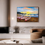 Landscape 002 Canvas Art 60 x 40 cm / Black