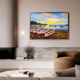 Landscape 002 Canvas Art 60 x 40 cm / Black