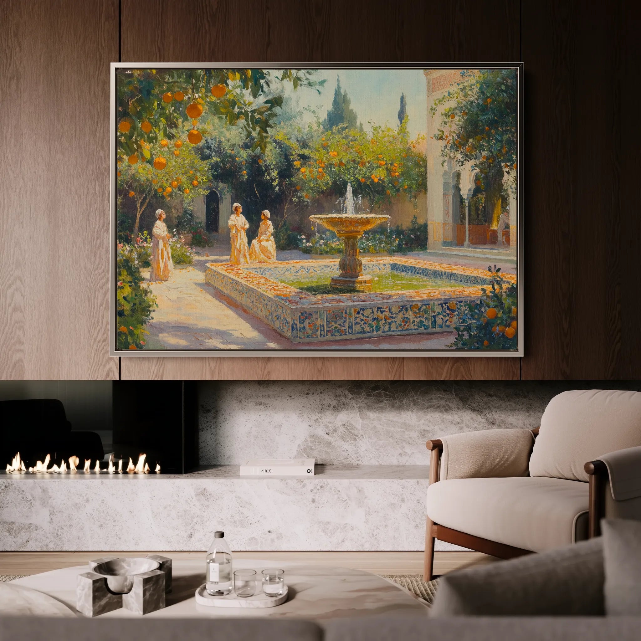 Orientalist 002 Canvas Art 60 x 40 cm / Black