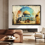 Palestine 002 Canvas Art 60 x 40 cm / Black