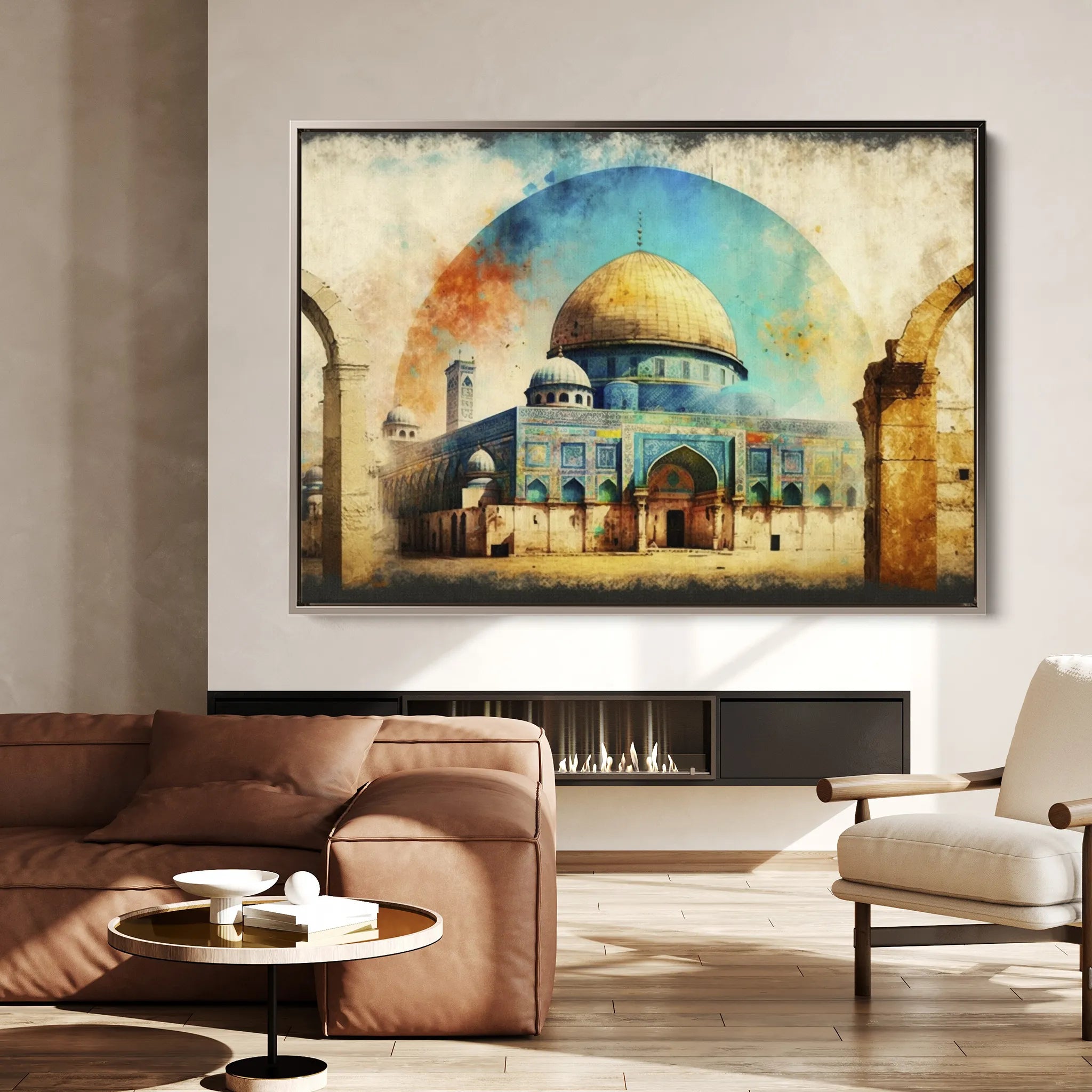 Palestine 002 Canvas Art 60 x 40 cm / Black