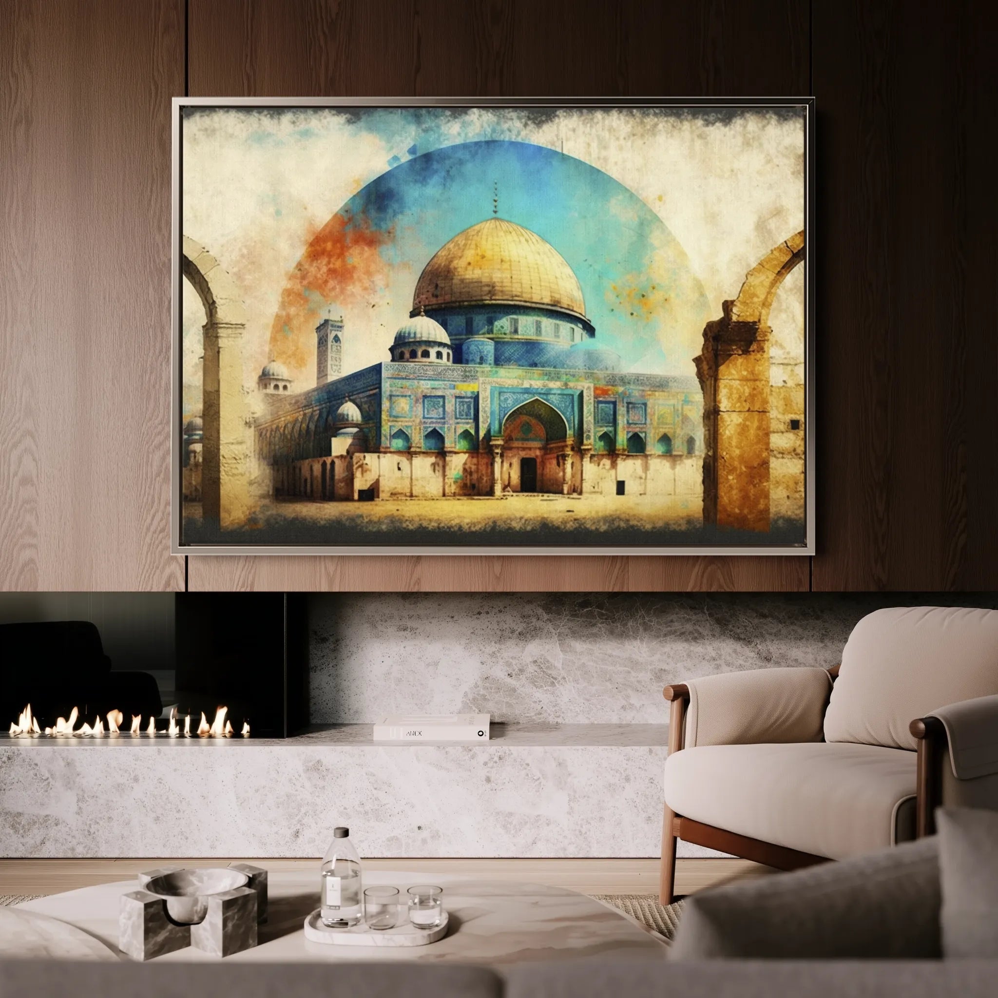 Palestine 002 Canvas Art 60 x 40 cm / Black