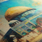 Palestine 002 Canvas Art 60 x 40 cm / Black