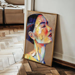Portrait 002 Canvas Art 60 x 40 cm / Black