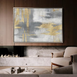 Abstract 003 Canvas Art 60 x 40 cm / Black