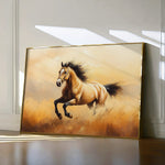 Horses 003 Canvas Art 60 x 40 cm / Black