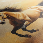 Horses 003 Canvas Art 60 x 40 cm / Black