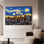 Landscape 003 Canvas Art 60 x 40 cm / Black
