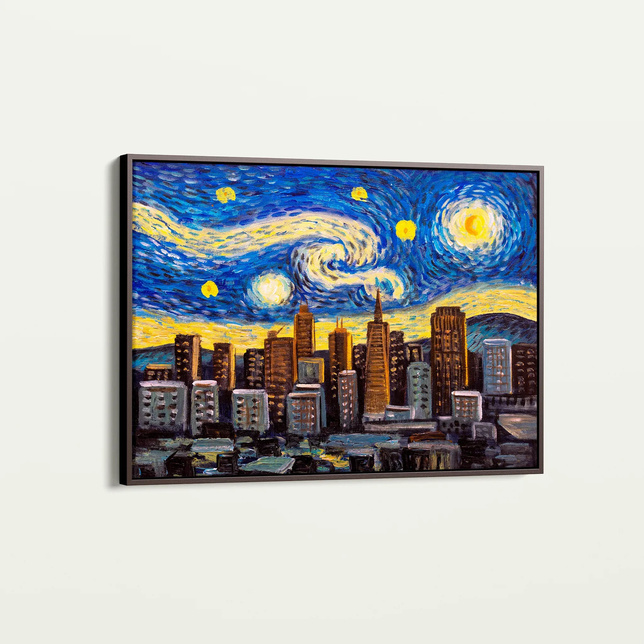 Landscape 003 Canvas Art 60 x 40 cm / Black