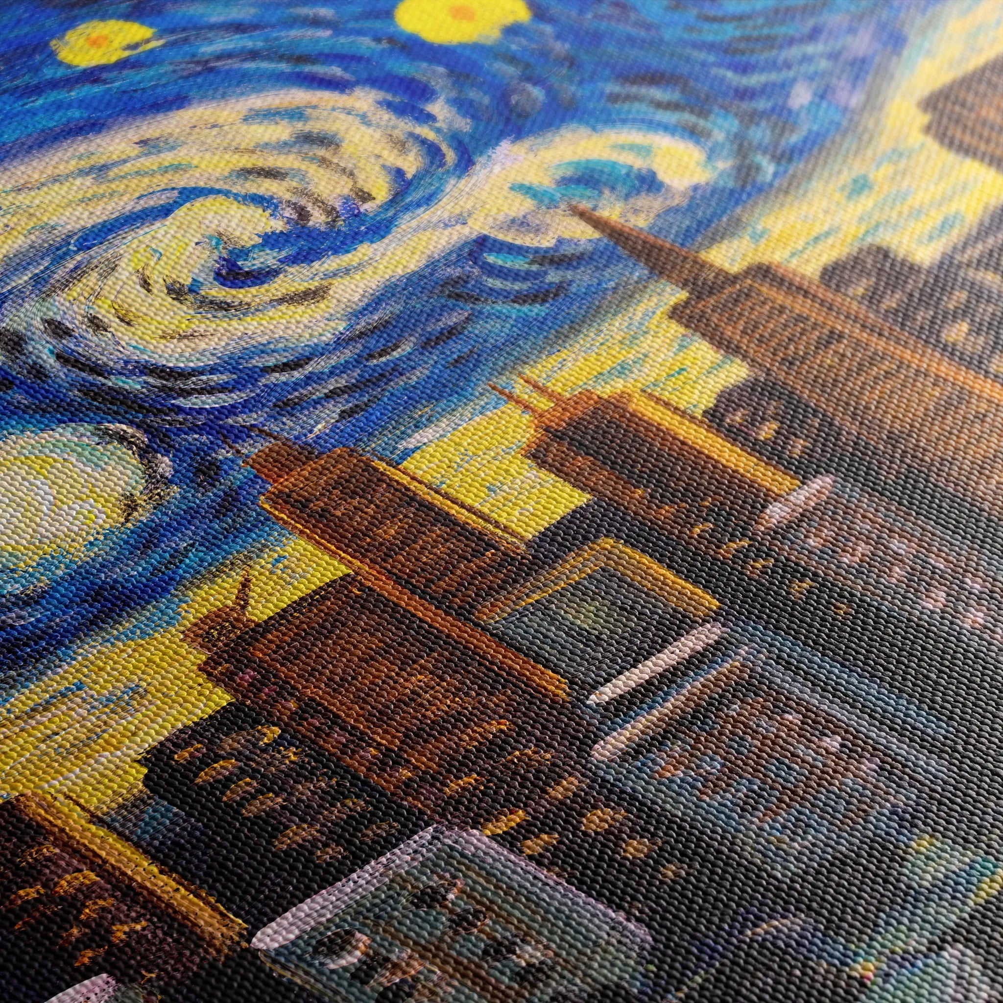 Landscape 003 Canvas Art 60 x 40 cm / Black