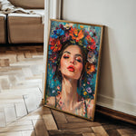 Portrait 003 Canvas Art 60 x 40 cm / Black