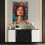 Portrait 003 Canvas Art 60 x 40 cm / Black