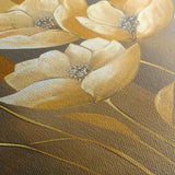 Floral 004 Canvas Art 60 x 40 cm / Black