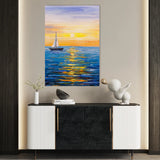 Landscape 004 Canvas Art 60 x 40 cm / Black