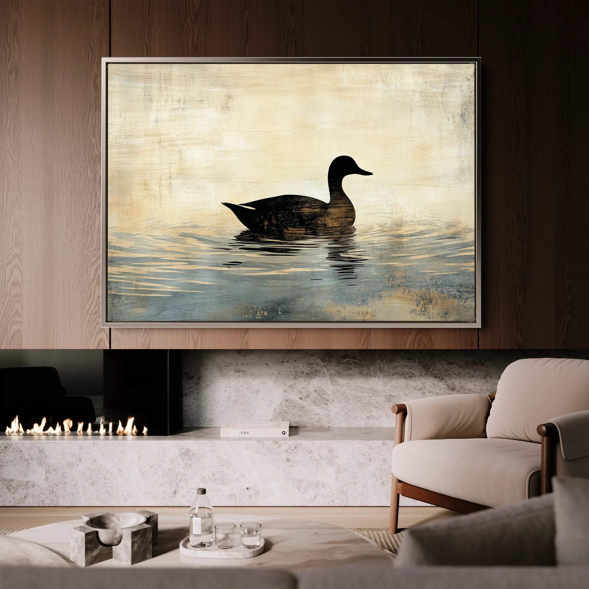 Animals 005 Canvas Art 60 x 40 cm / Black