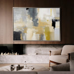 Abstract 005 Canvas Art 60 x 40 cm / Black
