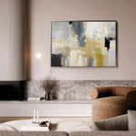 Abstract 005 Canvas Art 60 x 40 cm / Black