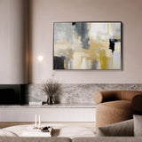 Abstract 005 Canvas Art 60 x 40 cm / Black