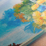 Floral 005 Canvas Art 60 x 40 cm / Black