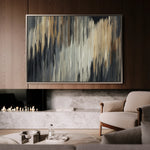 Abstract 006 Canvas Art 60 x 40 cm / Black