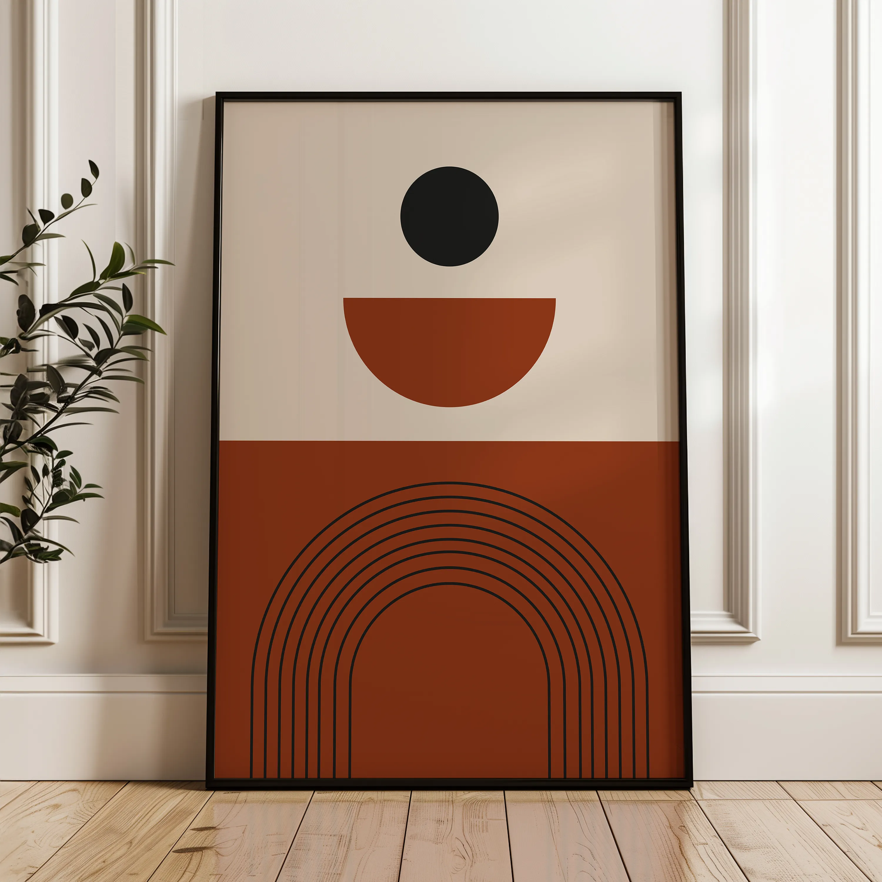 Boho 006 Canvas Art 60 x 40 cm / Black