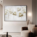 Floral 006 Canvas Art 60 x 40 cm / Black