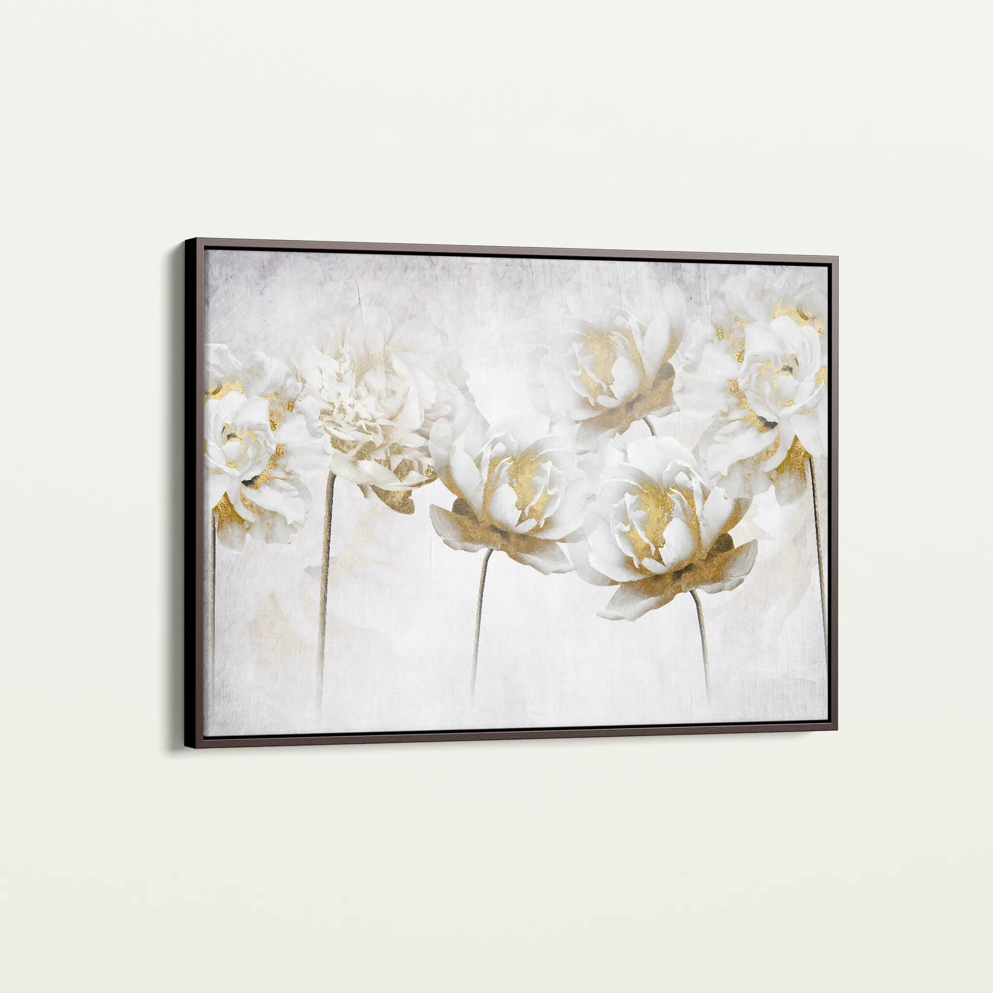 Floral 006 Canvas Art 60 x 40 cm / Black
