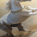 Horses 006 Canvas Art 60 x 40 cm / Black