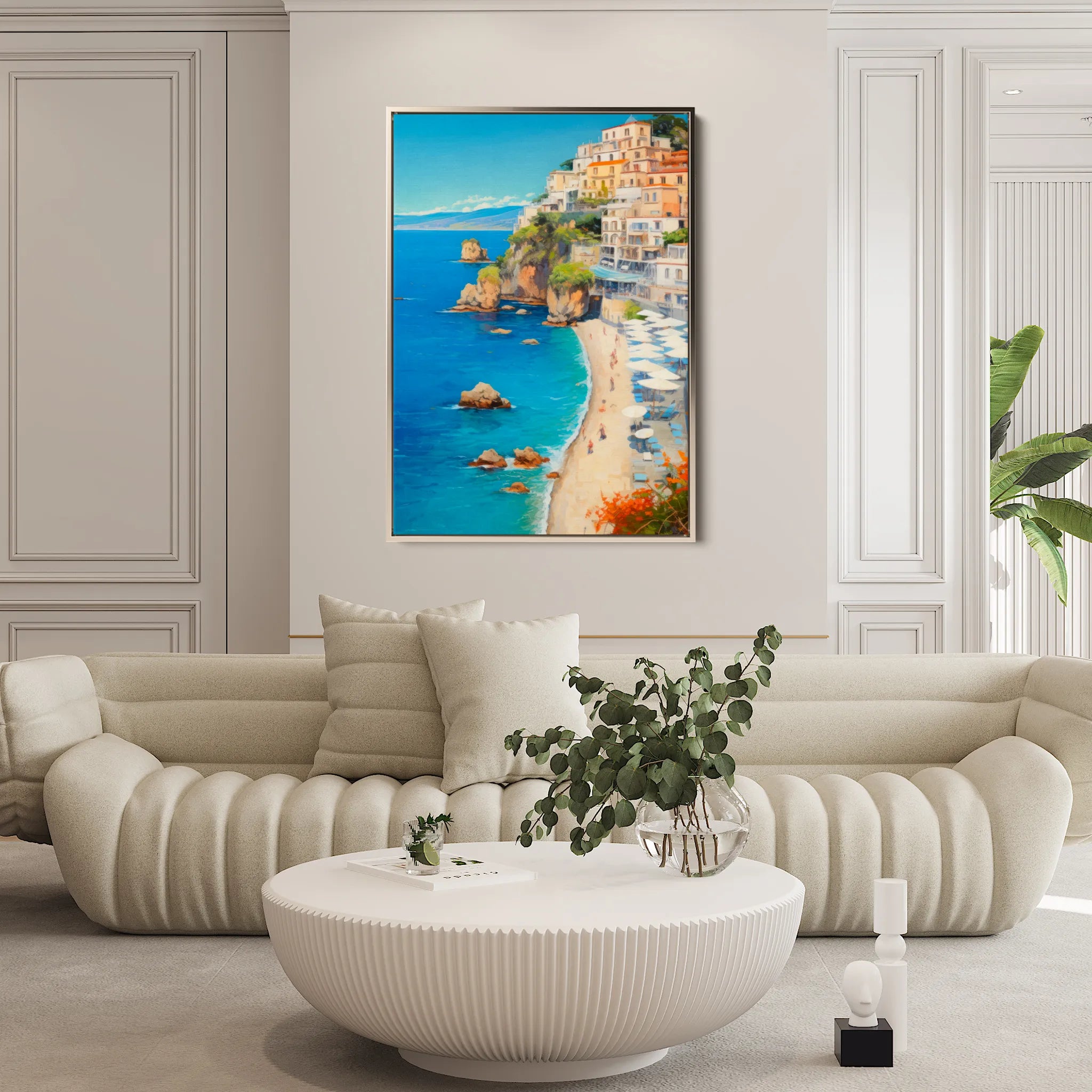 Landscape 006 Canvas Art 60 x 40 cm / Black
