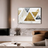 Abstract 007 Canvas Art 60 x 40 cm / Black