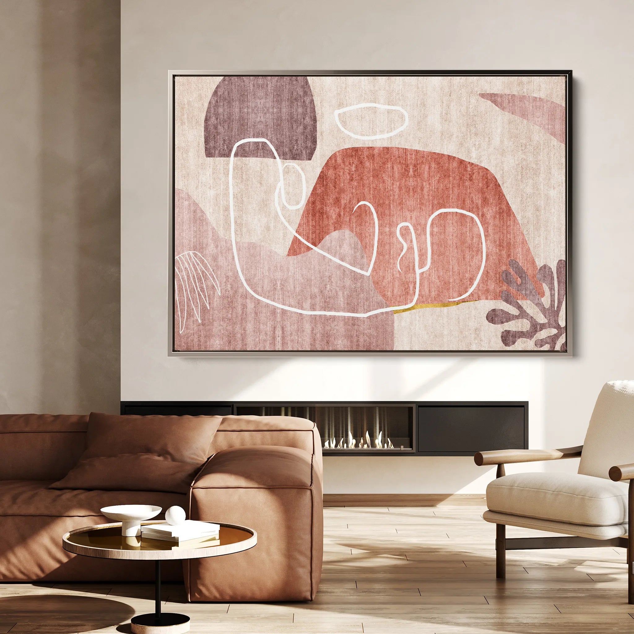Boho 007 Canvas Art 60 x 40 cm / Black