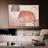 Boho 007 Canvas Art 60 x 40 cm / Black