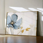 Floral 007 Canvas Art 60 x 40 cm / Black